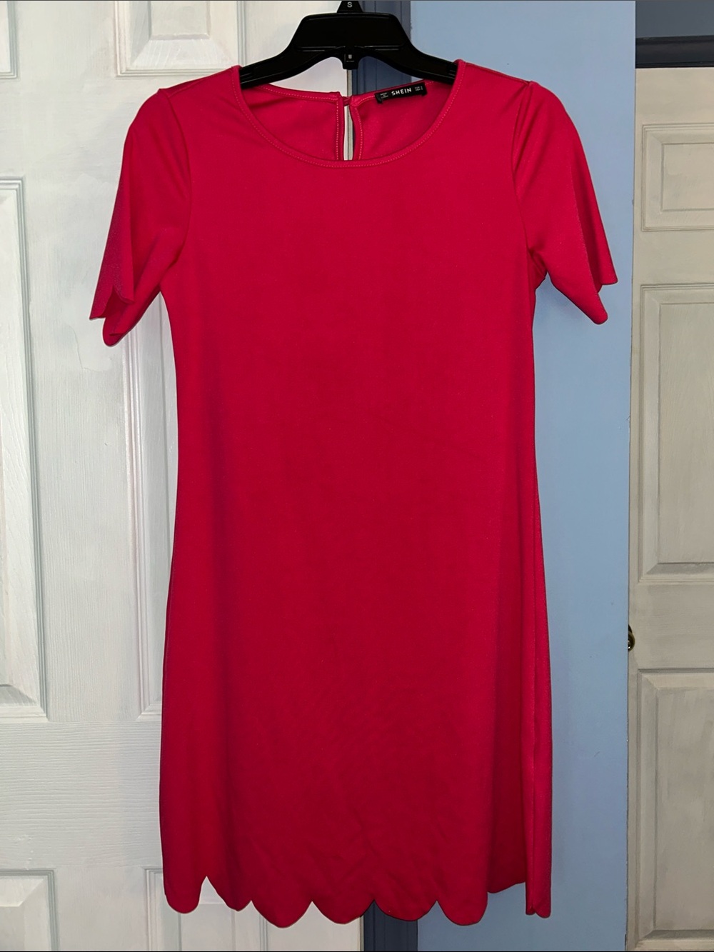 Hot pink causal dress